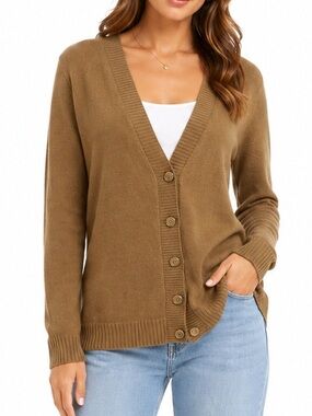 Bay Studio Brown Carmel Cardigan Small